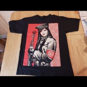 Mens Obey shirt size Large